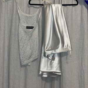 Matching top and skirt